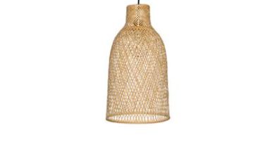 Foto Ay Illuminate - Bamboe M2 - Hanglamp - Bamboe - Naturel - 30 H:56