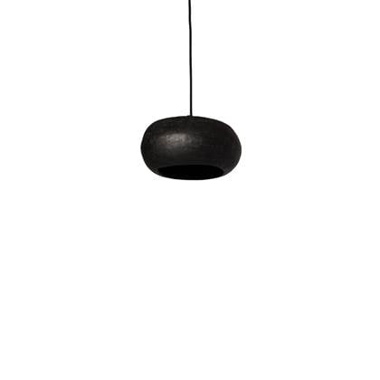 Foto Ay Illuminate - Pebble Black Small - Hanglamp - Zwart - 28 H:16