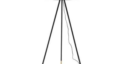 Foto Beliani TOBOL Staande lamp zwart