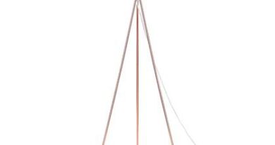 Foto Beliani VISTULA Staande lamp wit