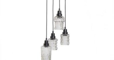 Foto BePureHome Multiple Hanglamp - Metaal/Glas - Zwart - 170x26x26