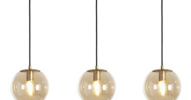Foto Bronx71 Hanglamp Mariel 3-lichts Amber