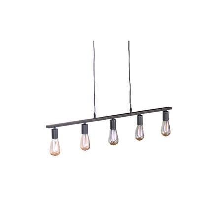 Foto Bronx71 Hanglamp Straight 5-lichts metaal