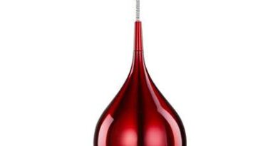 Foto Bussandri Hanglamp klassiek - Metaal - Rood