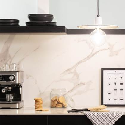 Foto Bussandri Plafondlamp modern - Kunststof - Wit