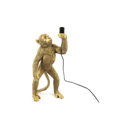 Foto Decostar Tafellamp aap E14 Cheeta goud L29B26