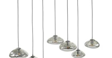 Foto Duverger Glass Saucer - Hanglamp - glas - metaal - gaas - 7