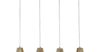 Foto Duverger Hawaii - Hanglamp - mango naturel - 4 lichtpunten