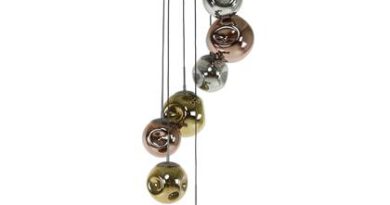 Foto Duverger Solar - Hanglamp - metaal - glas - chroom - koper - goud -