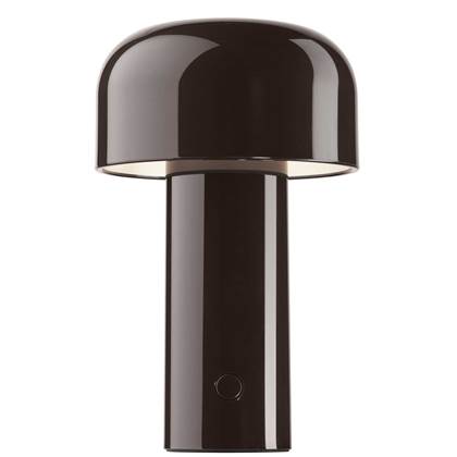 Foto Flos Bellhop tafellamp LED oplaadbaar bruin