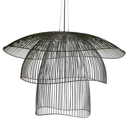 Foto Forestier Papillon hanglamp large zwart