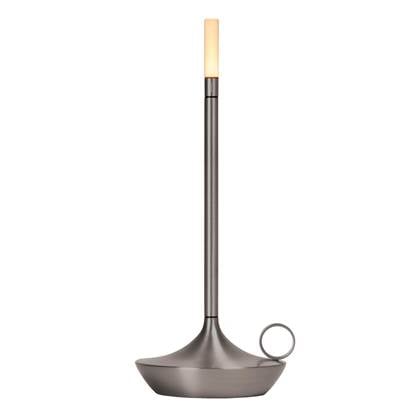 Foto Graypants Wick tafellamp LED oplaadbaar grafiet