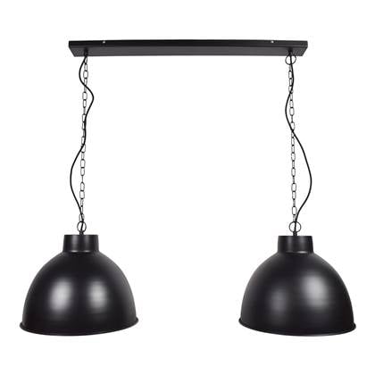 Foto Hanglamp Rocky 40cm Double Mat Black