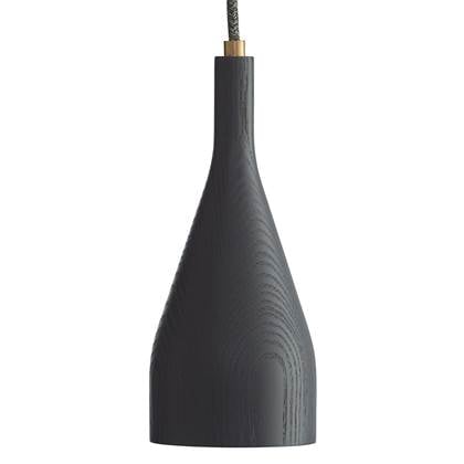 Foto Hollands Licht Timber hanglamp large zwart essen