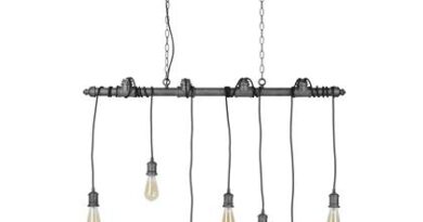 Foto Hoyz - Hanglamp Industrial Tube - 7x12 - Grijs/Zwart