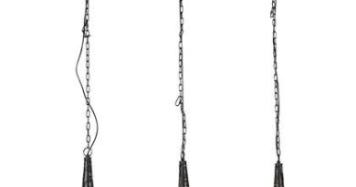 Foto Hoyz - Hanglamp Wire Kegel - 3 Lampen - Transparant - Grijs
