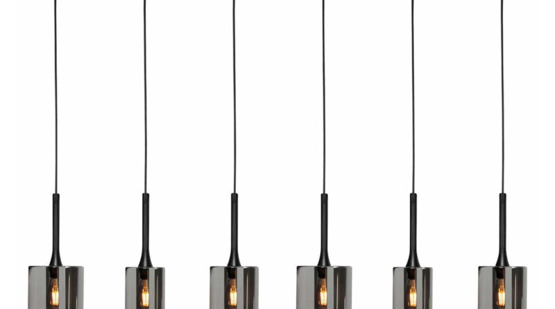 Foto Highlight Hanglamp Diverso 6 lichts L 110 cm zwart