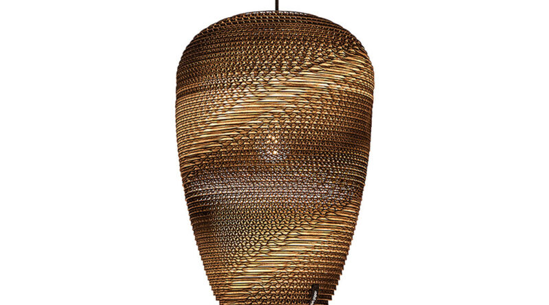 Foto Think Paper Hanglamp Baggy 290 29 cm bruin