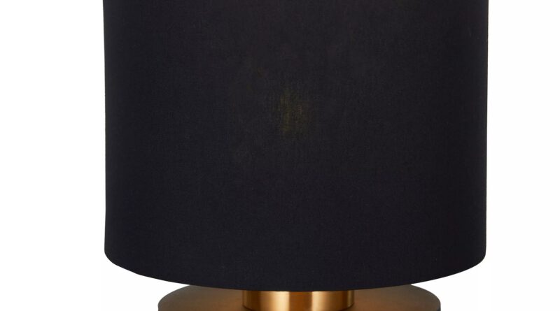 Foto Lucide FUDRAL - Tafellamp - 20 cm - 1xE27 - Zwart