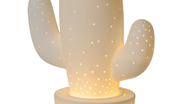Foto Lucide CACTUS - Tafellamp - 1xE14 - Wit