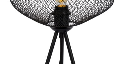 Foto Lucide MESH - Tafellamp - 30 cm - 1xE27 - Zwart