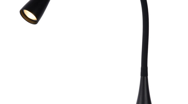 Foto Lucide ZOZY - Bureaulamp - LED Dimb. - 1x4W 3000K - 3 StepDim - Zwart