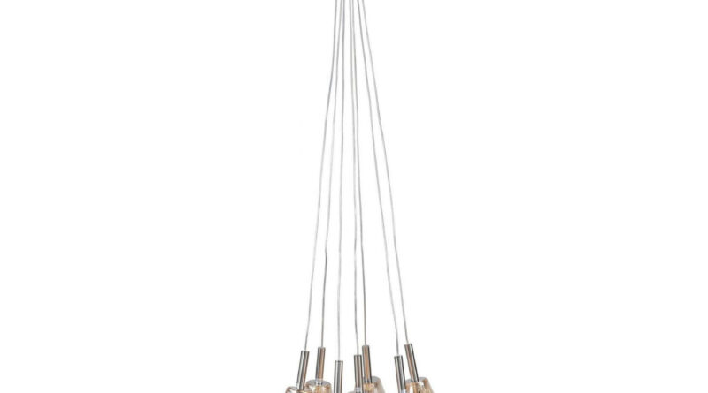 Foto Highlight Hanglamp Granata 7 lichts 40 cm amber glas