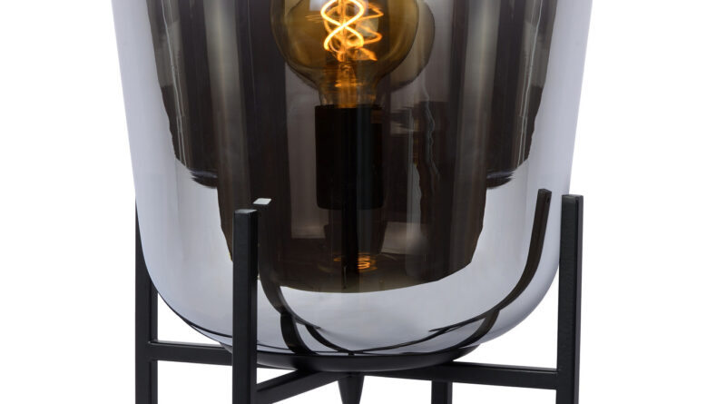 Foto Lucide GLORIO - Tafellamp - 32 cm - 1xE27 - Zwart
