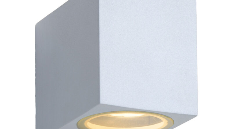 Foto Lucide ZORA-LED - Wandspot Buiten - LED Dimb. - GU10 - 1x5W 3000K - IP44 - Wit