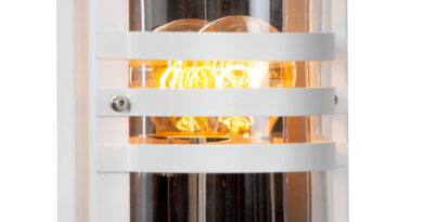 Foto Lucide PRIVAS - Wandlamp Buiten - 1xE27 - IP44 - Wit