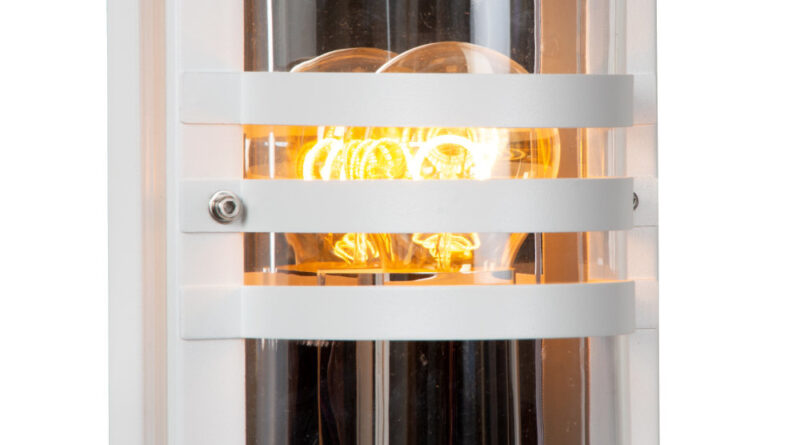 Foto Lucide PRIVAS - Wandlamp Buiten - 1xE27 - IP44 - Wit