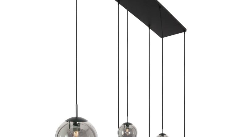 Foto Steinhauer Hanglamp bollique L 120 cm B 25 cm 6 lichts 3499 zwart