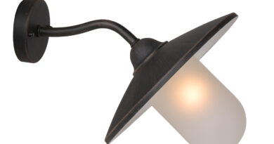 Foto Lucide ARUBA - Wandlamp Buiten - 1xE27 - IP44 - Roest bruin