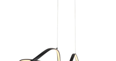 Foto Freelight Hanglamp Naromi zwart met 3 stappen dimmer