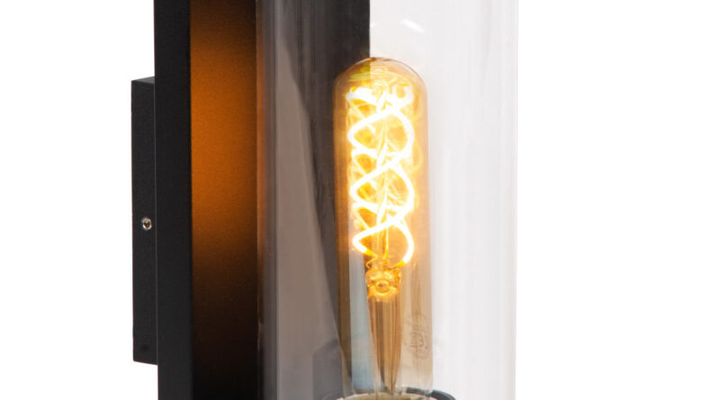 Foto Lucide SLIGO - Wandlamp Buiten - 1xE27 - IP65 - Zwart