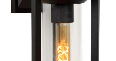 Foto Lucide CADIX - Wandlamp Buiten - 1xE27 - IP65 - Zwart