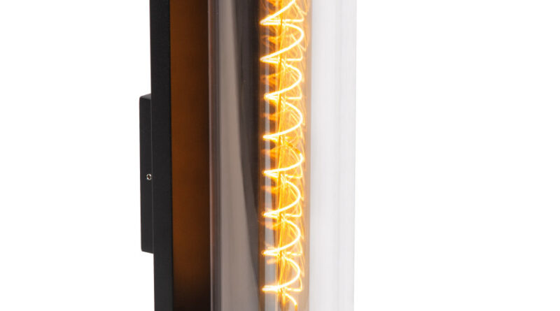 Foto Lucide SLIGO - Wandlamp Buiten - 1xE27 - IP65 - Zwart