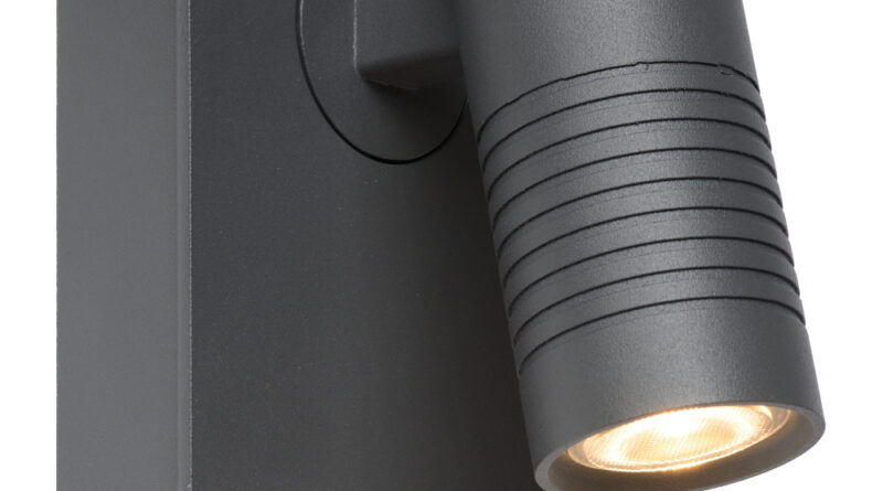 Foto Lucide BRAN - Wandspot Buiten - LED Dimb. - 1x7W 2700K - IP54 - Antraciet