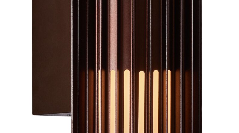 Foto Nordlux Buitenlamp Aludra wand bruin metallic