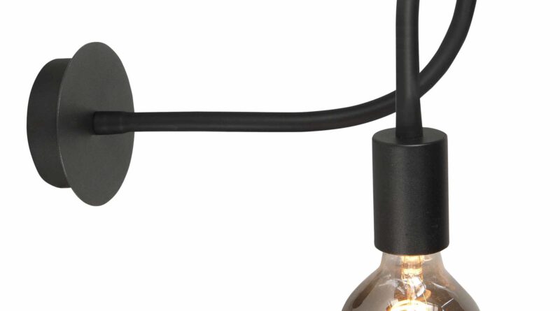 Foto Highlight Wandlamp Flex 50 cm E27 zwart