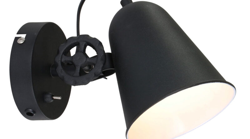 Foto Anne Light & home Wandlamp dolphin zwart