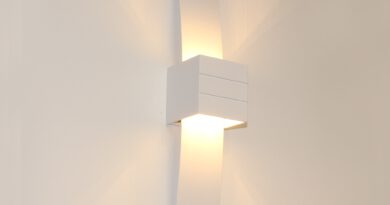 Foto Artdelight Wandlamp Gyhum II H 39 cm B 8 cm excl. G9 wit