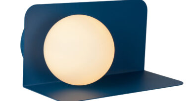 Foto Lucide BONNI - Wandlamp - 1xG9 - Pastel blauw
