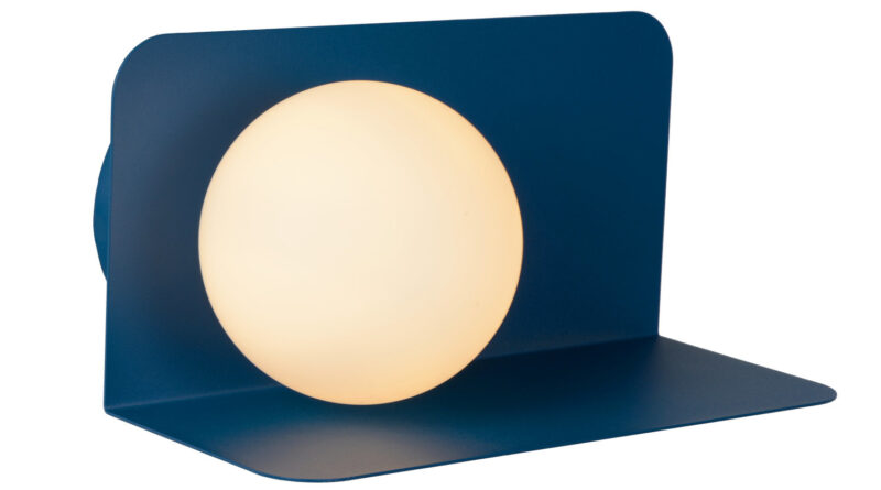 Foto Lucide BONNI - Wandlamp - 1xG9 - Pastel blauw