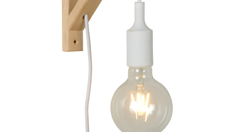 Foto Lucide FIX - Wandlamp - 1xE27 - Wit