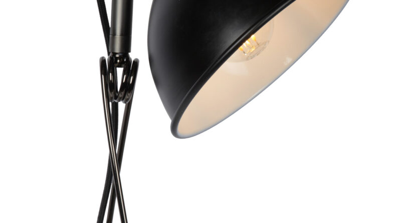 Foto Lucide MOYS - Klemlamp - 1xE27 - Zwart