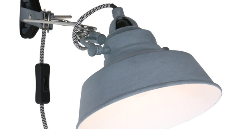 Foto Mexlite Wandlamp mexlite nove grijs