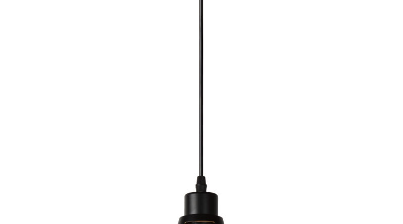 Foto Lucide BRASSY-BIS - Hanglamp - 31 cm - 1xE27 - Zwart
