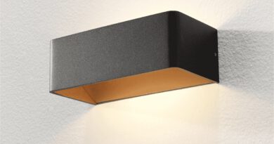 Foto Artdelight Wandlamp Mainz 20 x 7 cm zwart goud