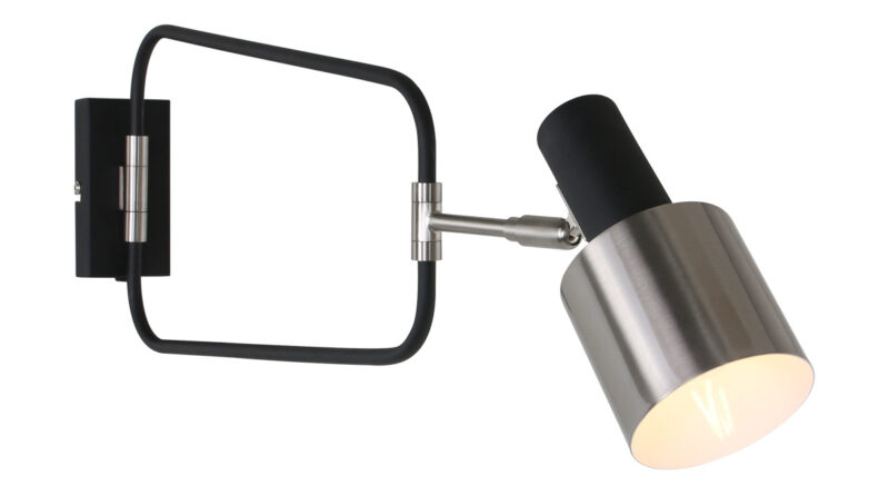 Foto Anne Light & home Wandlamp fjorgard 1699zw zwart
